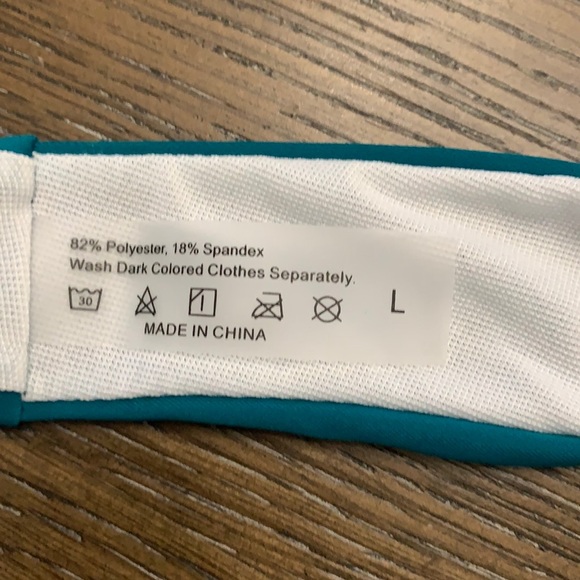 SHEIN teal triangle bikini 2 piece set swimsuit - Picture 17 of 17